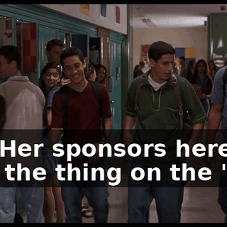 No. Her sponsors here saw the thing on the 'Net.