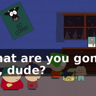 What are you gonna do, dude?