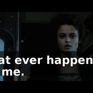 that ever happened to me.