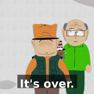 It's over.
