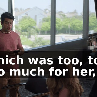 Which was too, too, too much for her,