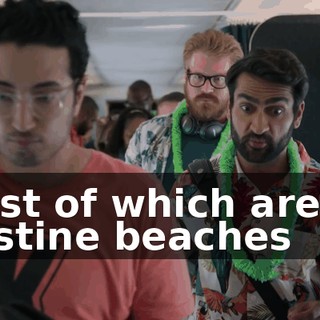 most of which are on pristine beaches
