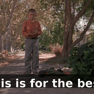 This is for the best.