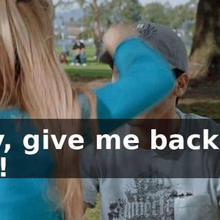 Hey, give me back my hat!