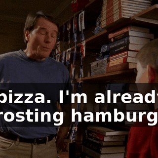 No pizza. I'm already defrosting hamburgers.