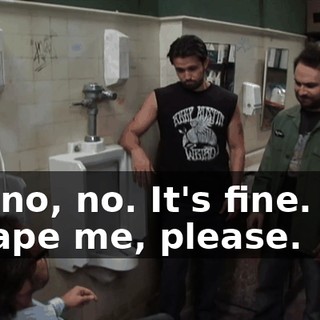 No, no, no. It's fine. Just untape me, please.