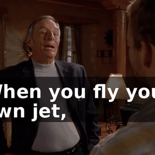 When you fly your own jet,