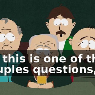 Oh, this is one of them scruples questions,