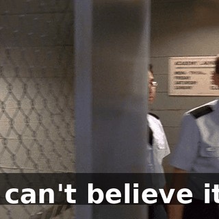 I can't believe it.
