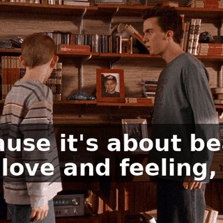because it's about beauty and love and feeling,