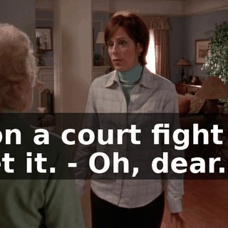 - on a court fight to get it. - Oh, dear.