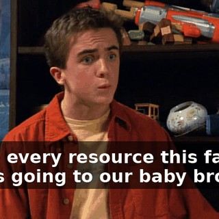 while every resource this family has is going to our baby brother.