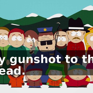 by gunshot to the head.