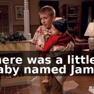 there was a little baby named Jamie