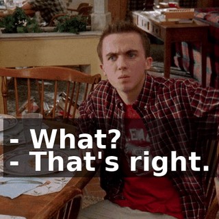 - What? - That's right.