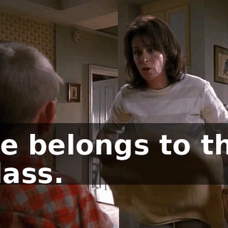 He belongs to the class.