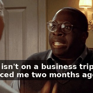 Kitty isn't on a business trip. She divorced me two months ago.