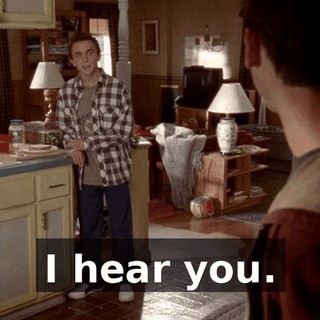 I hear you.