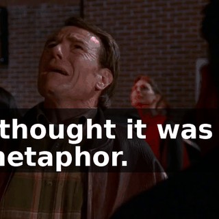 I thought it was a metaphor.