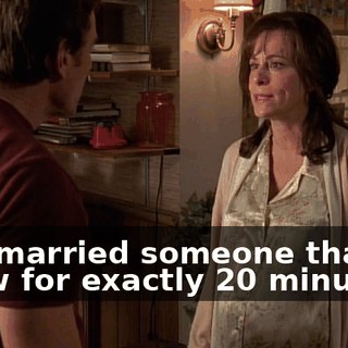 and married someone that he knew for exactly 20 minutes.
