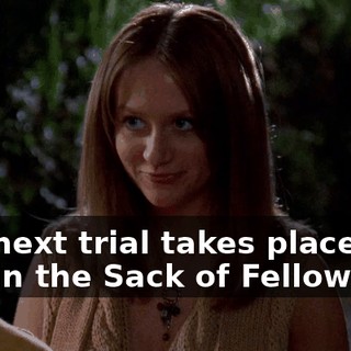 The next trial takes place within the Sack of Fellowship.