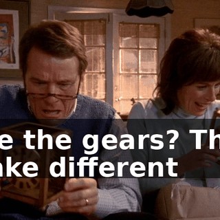 See the gears? They make different
