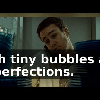 with tiny bubbles and imperfections.