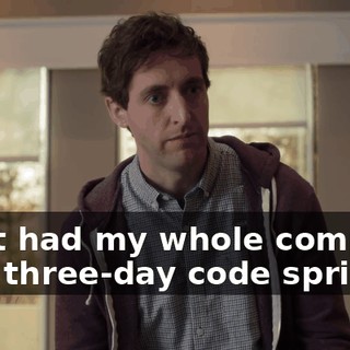 I just had my whole company on a three-day code sprint