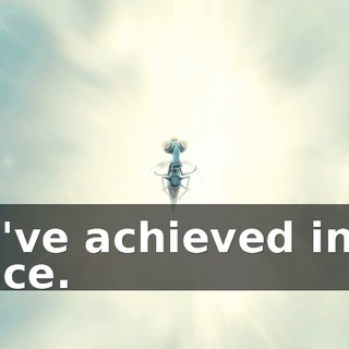 You've achieved inner peace.