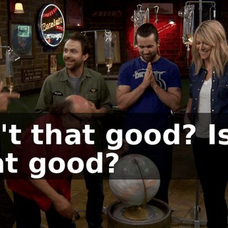 Isn't that good? Isn't that good?