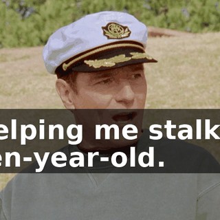 helping me stalk a ten-year-old.