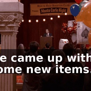 we came up with some new items...