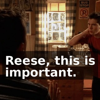 Reese, this is important.