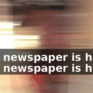 The newspaper is here. The newspaper is here.