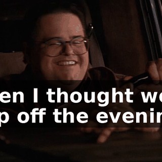 Then I thought we'd cap off the evening