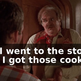 So, I went to the store and I got those cookies.