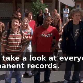Let's take a look at everyone's permanent records.