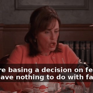 You are basing a decision on feelings that have nothing to do with facts!