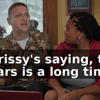 Chrissy's saying, ten years is a long time.