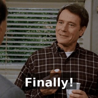 Finally!