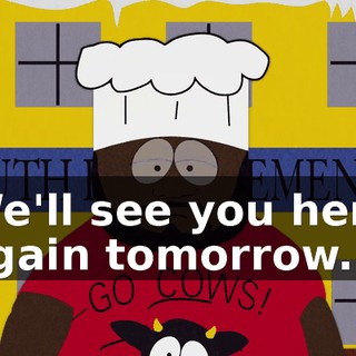 We'll see you here again tomorrow.