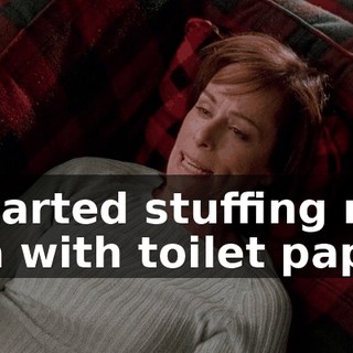 I started stuffing my bra with toilet paper.