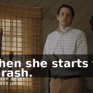 when she starts to thrash.