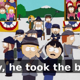 Hey, he took the bell!