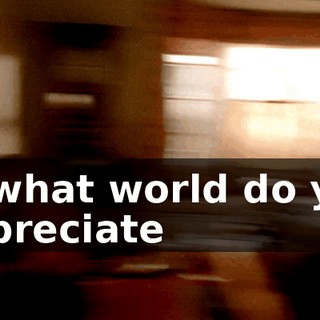 In what world do you depreciate