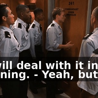 - I will deal with it in the morning. - Yeah, but--