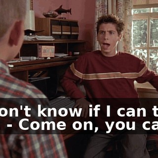 - I don't know if I can trust you. - Come on, you can.