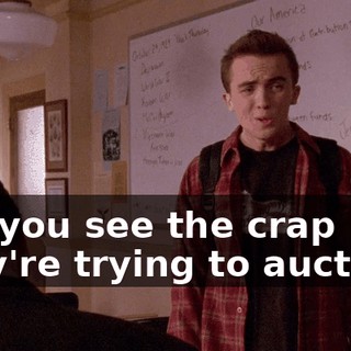 Did you see the crap they're trying to auction?