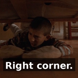 Right corner.