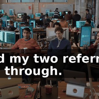 And my two referrals fell through.